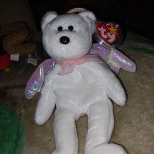 Vintage Ty Halo Angel Bear - Original Beanie Baby 1998